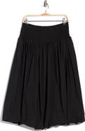 ELIE ELIE TAHARI Smocked Waist Bubble Hem Pull-On Skirt