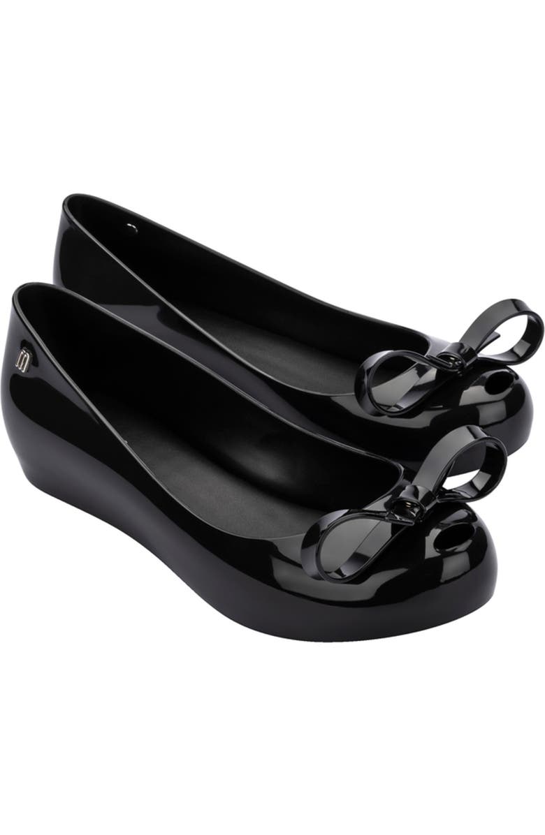 Melissa Ultragirl Bow III Flat, Main, color, Black