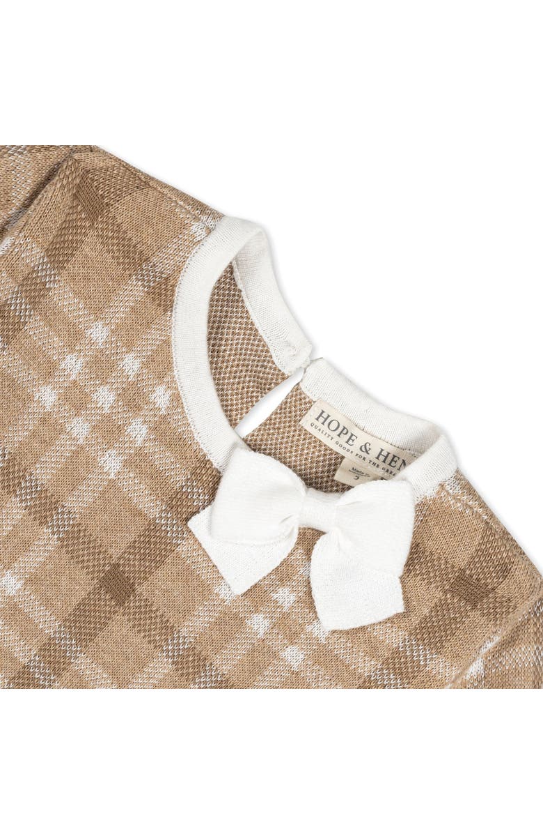 Hope & Henry Girls' Organic Bow Sweater Dress, Toddler, Alternate, color, 