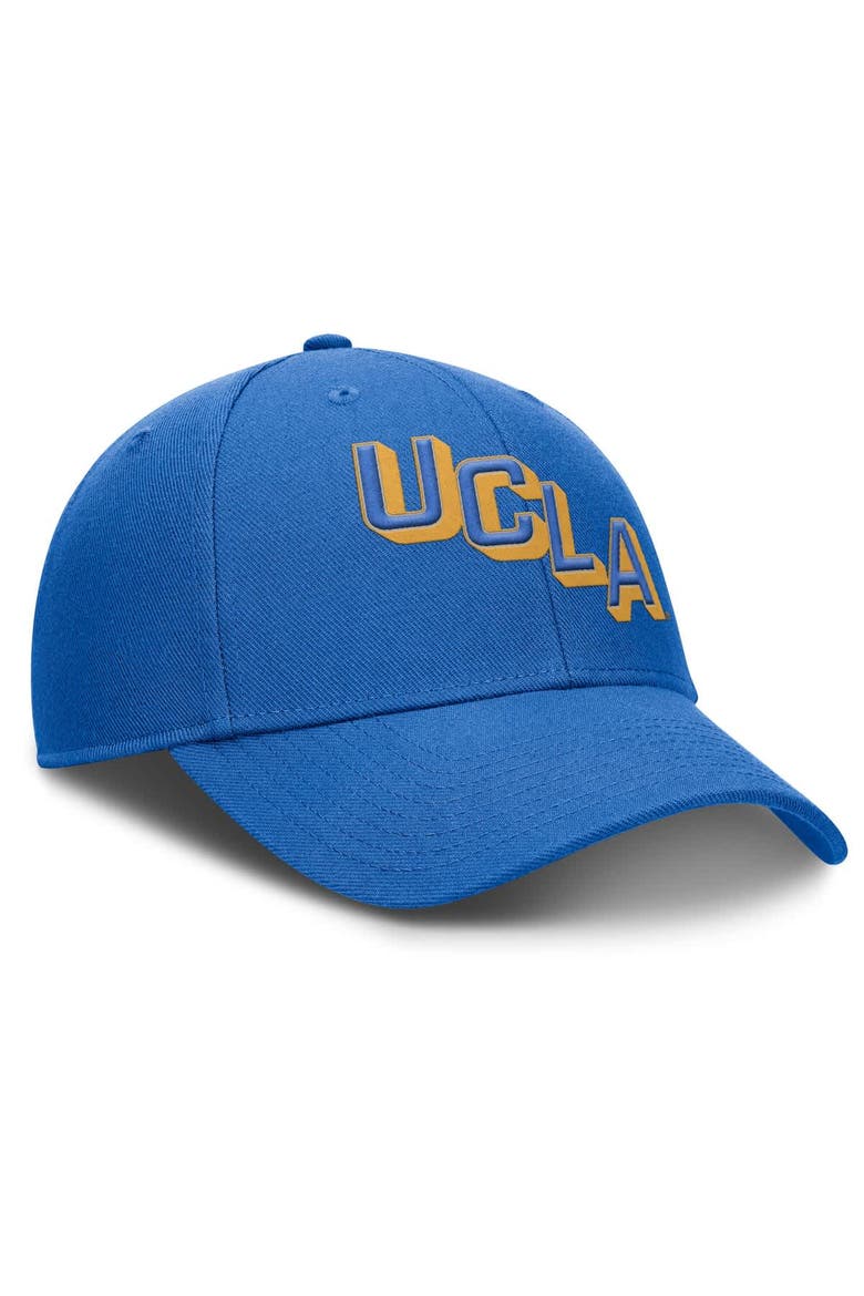 Men's Jordan Brand Blue UCLA Bruins Slanted Primetime Rise Performance Adjustable Hat, Alternate, color, Blue