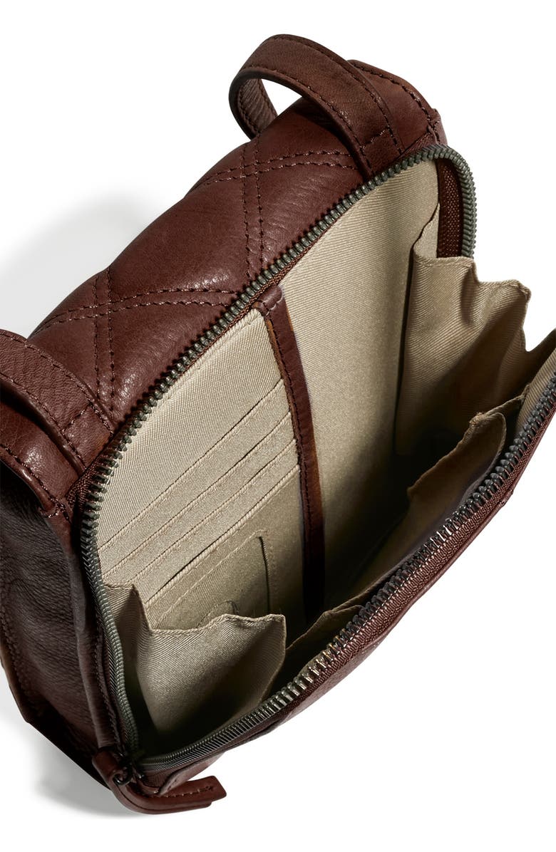 AMERICAN LEATHER CO. Kansas Quilted Leather Crossbody, Alternate, color,