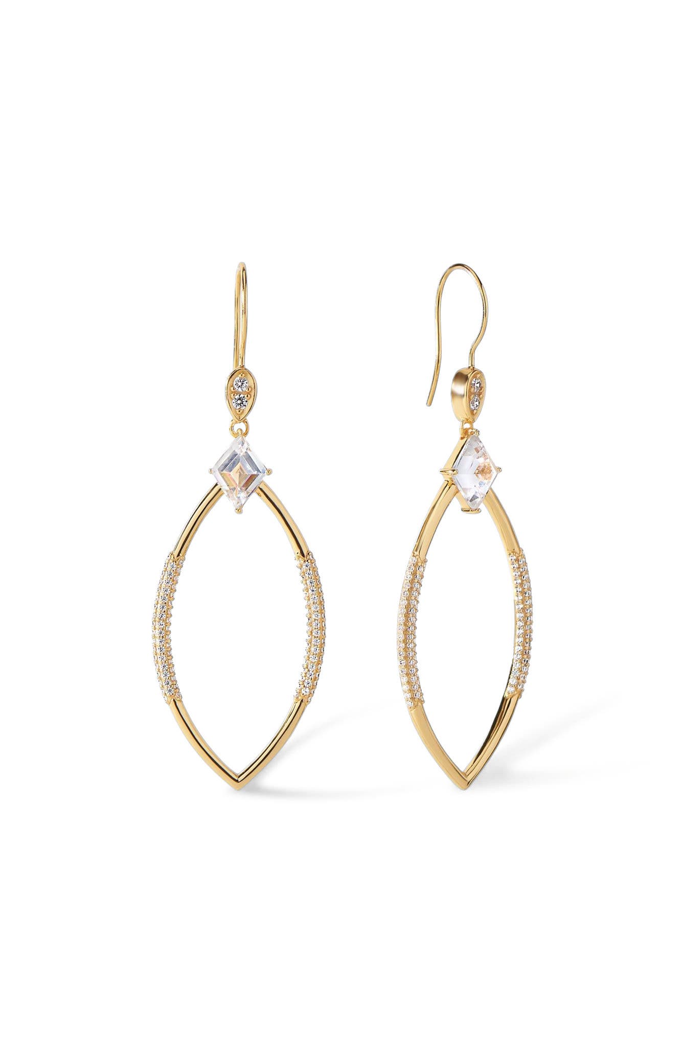 Gold/White  CZ