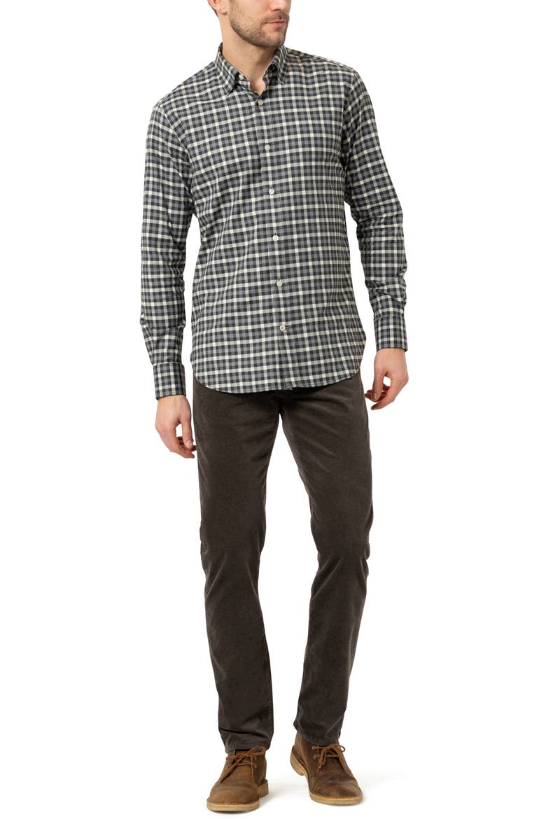 Courage Straight Fit Jeans, Alternate, color, DARK OLIVE MOLESKIN