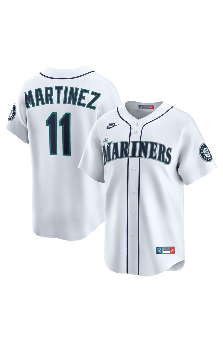 Nike Men's Nike Edgar Martinez White Seattle Mariners Throwback Cooperstown Collection Limited Jersey, Alternate, color,