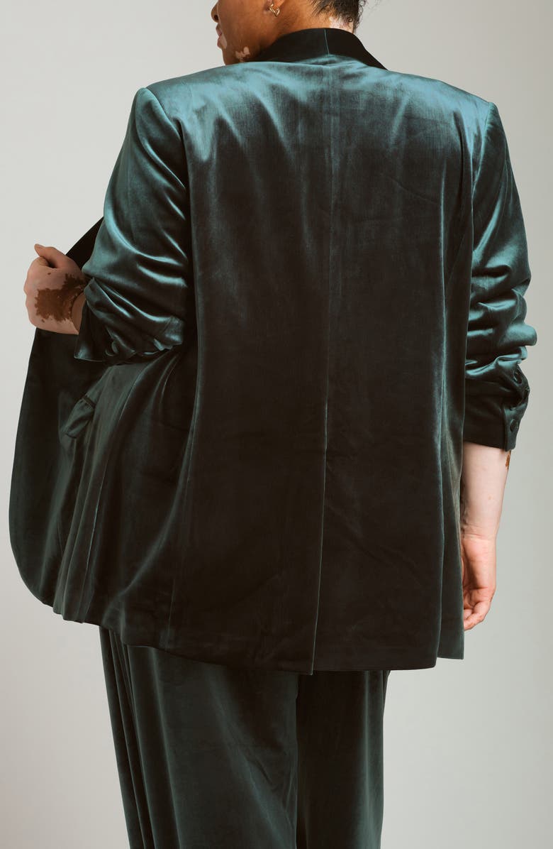 Universal Standard Rio Velvet Blazer, Alternate, color, 