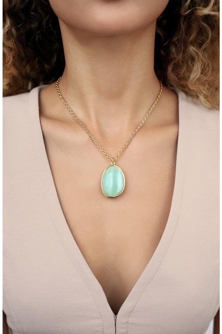 Twilight Nights Necklace, Alternate, color, AMAZONITE AND GOLD