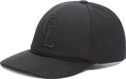 Christian Louboutin Logo Embroidered Cotton Baseball Cap