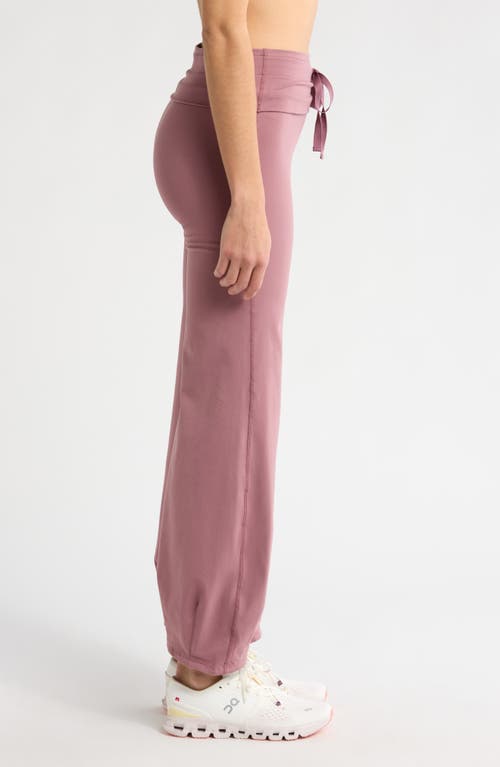 Free People Fp Movement Quick Step Drawstring Flare Pants In Aged Brick