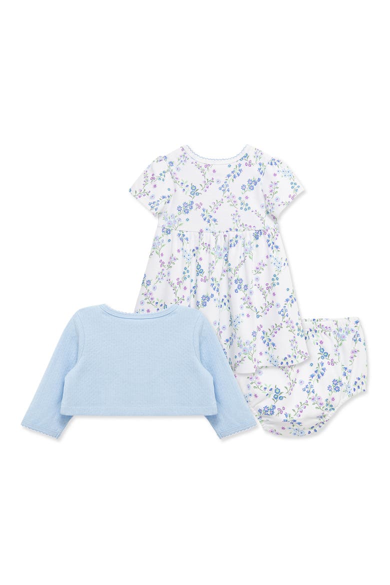 Trellis Dress, Cardigan & Bloomers Set, Alternate, color, FLORAL