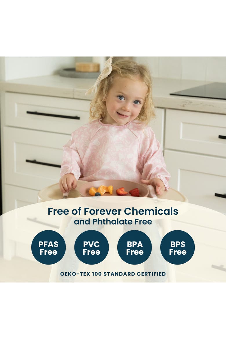 Mess-Proof/Waterproof 2-Pack Long-Sleeve Bib, Alternate, color, Rainforest