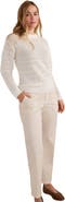 Haven Well Within Cotton Linen Stitched Crewneck