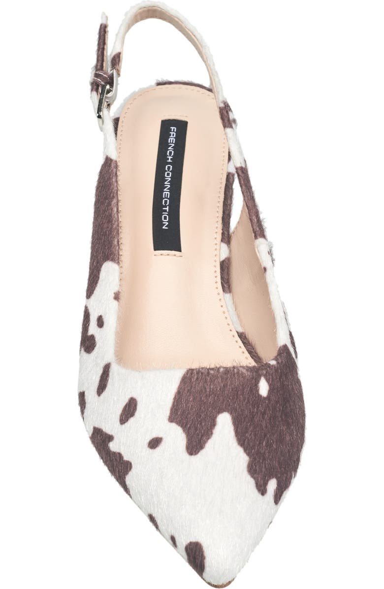 French Connection Quinn Cowprint Heel, Alternate, color,