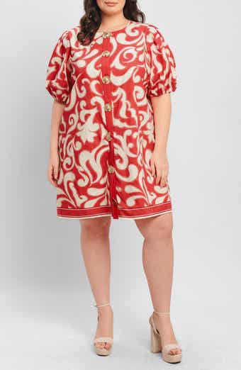 Print Cotton Minidress