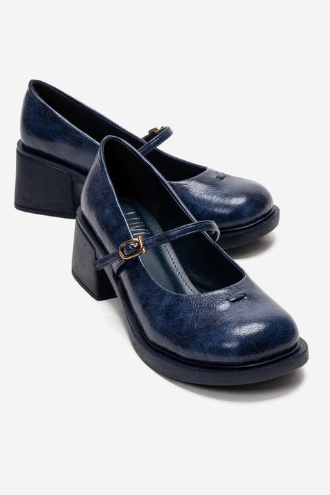 Luanda Block Heel Mary Jane Shoes