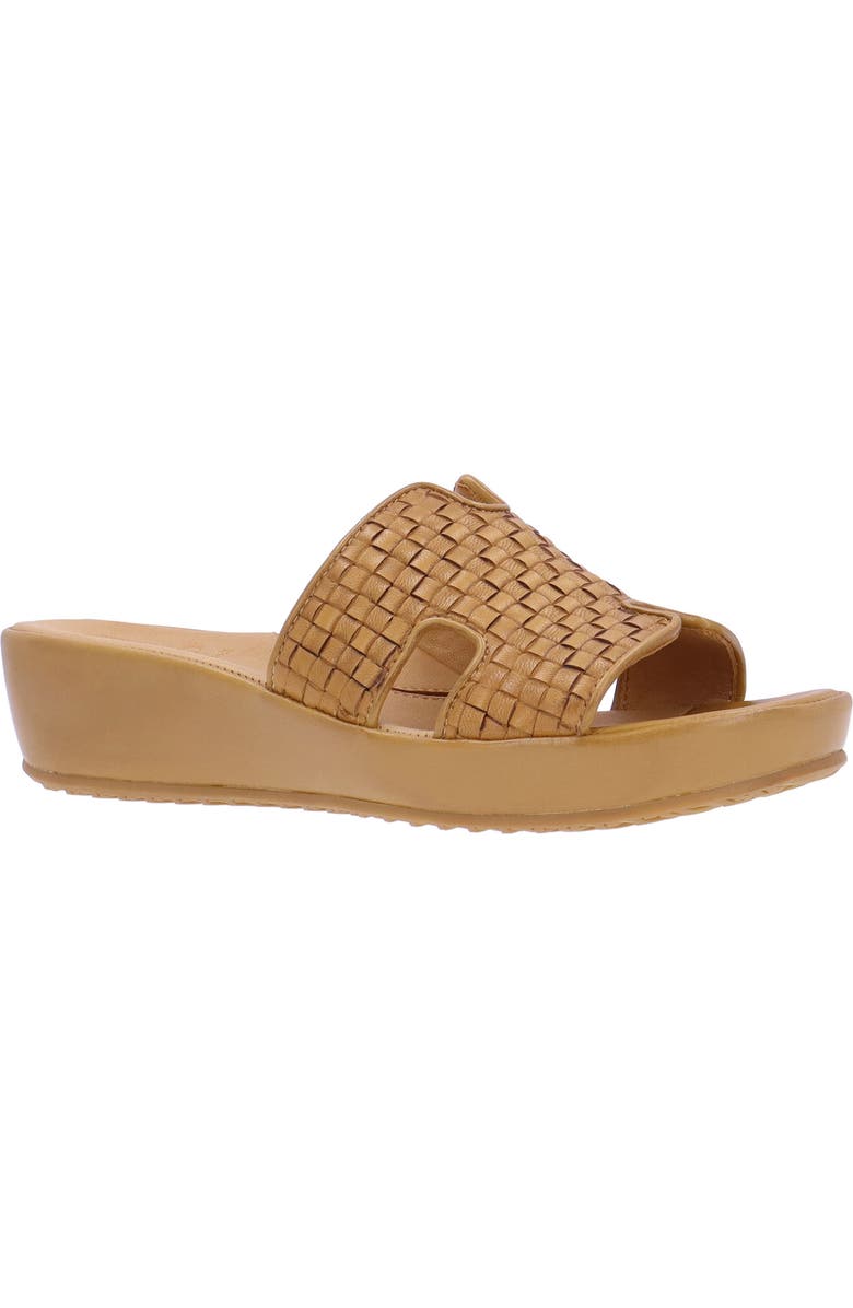 L'Amour des Pieds Cusaro Platform Wedge Slide Sandal, Main, color, Lioness