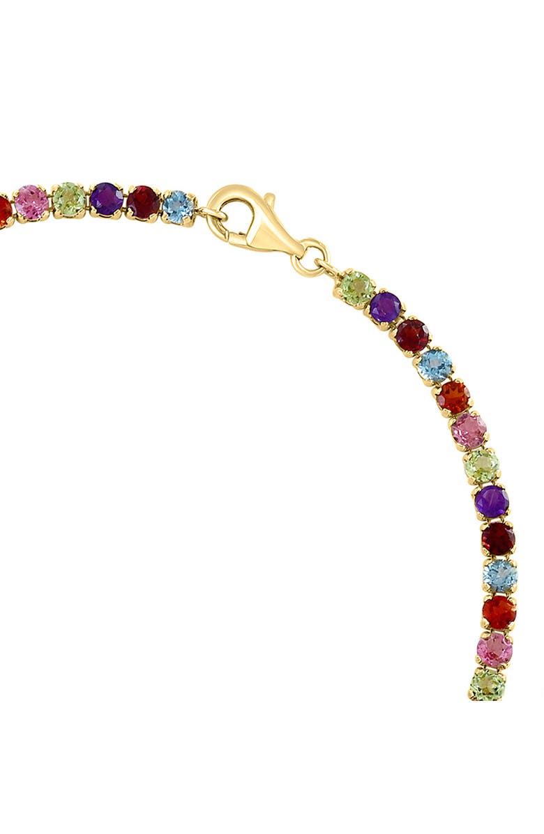 EFFY 14K Yellow Gold Semiprecious Stone Tennis Bracelet, Alternate, color, Gold Multi
