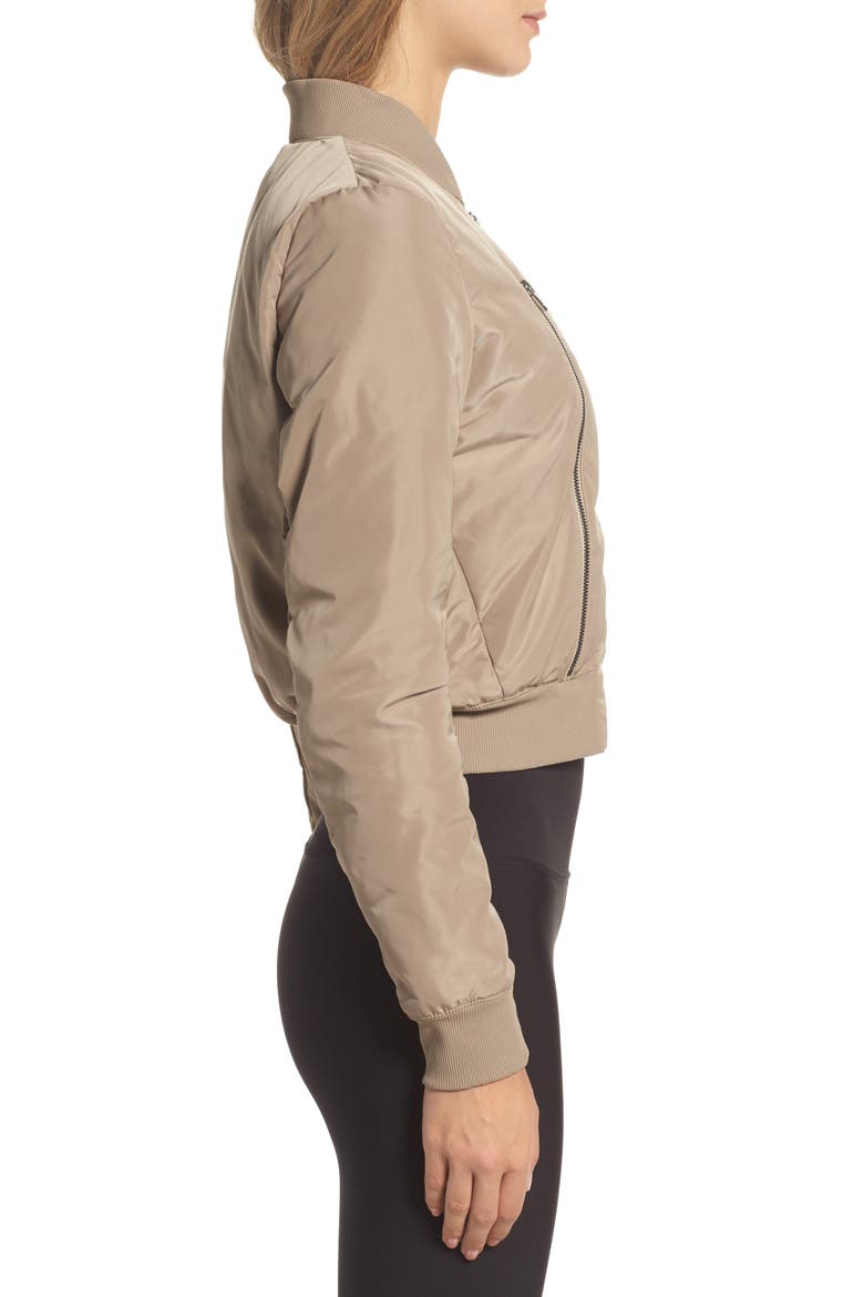 Off Duty Bomber Jacket, Alternate, color, GRAVEL