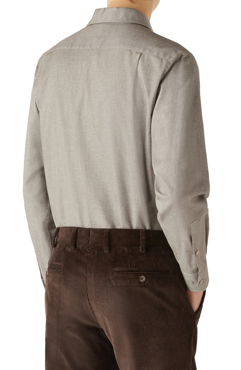 Loro Piana Andre Yarn Dyed Cotton Button-Up Shirt, Alternate, color, 