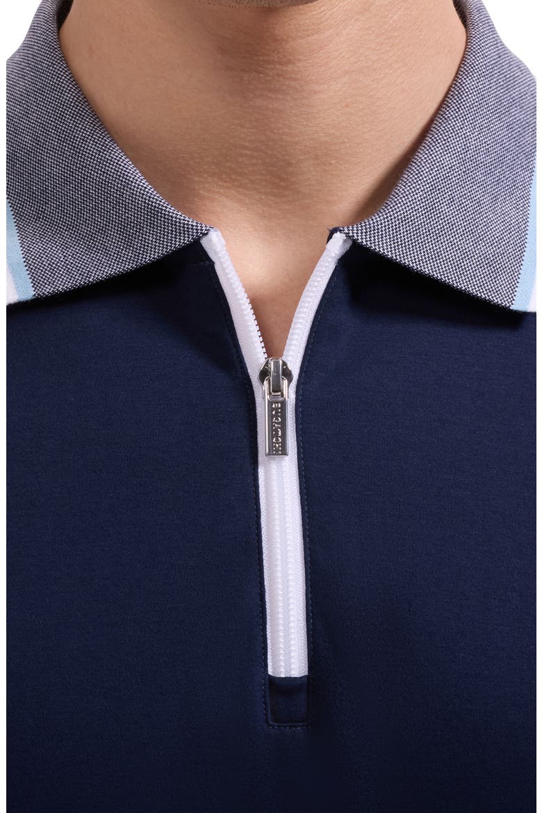 Quarter Zip Polo, Alternate, color, NAVY