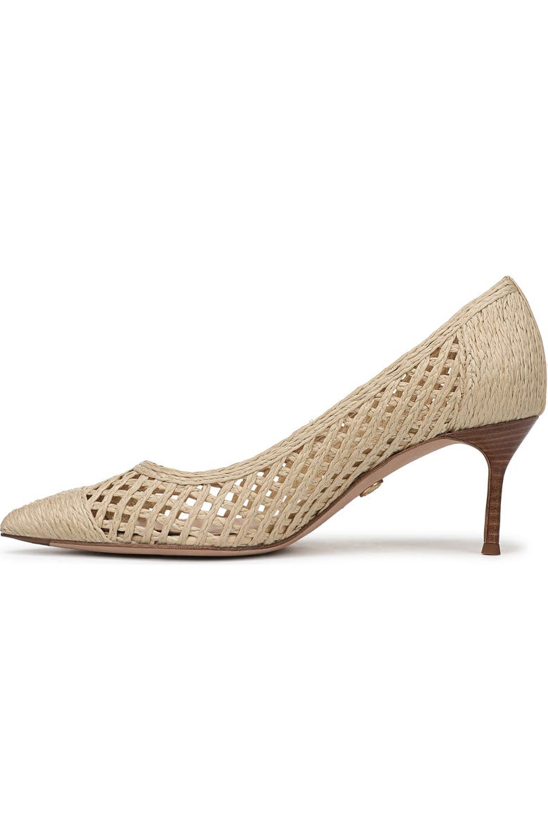 Veronica Beard Rita Raffia Pointed Toe Pump, Alternate, color, Natural