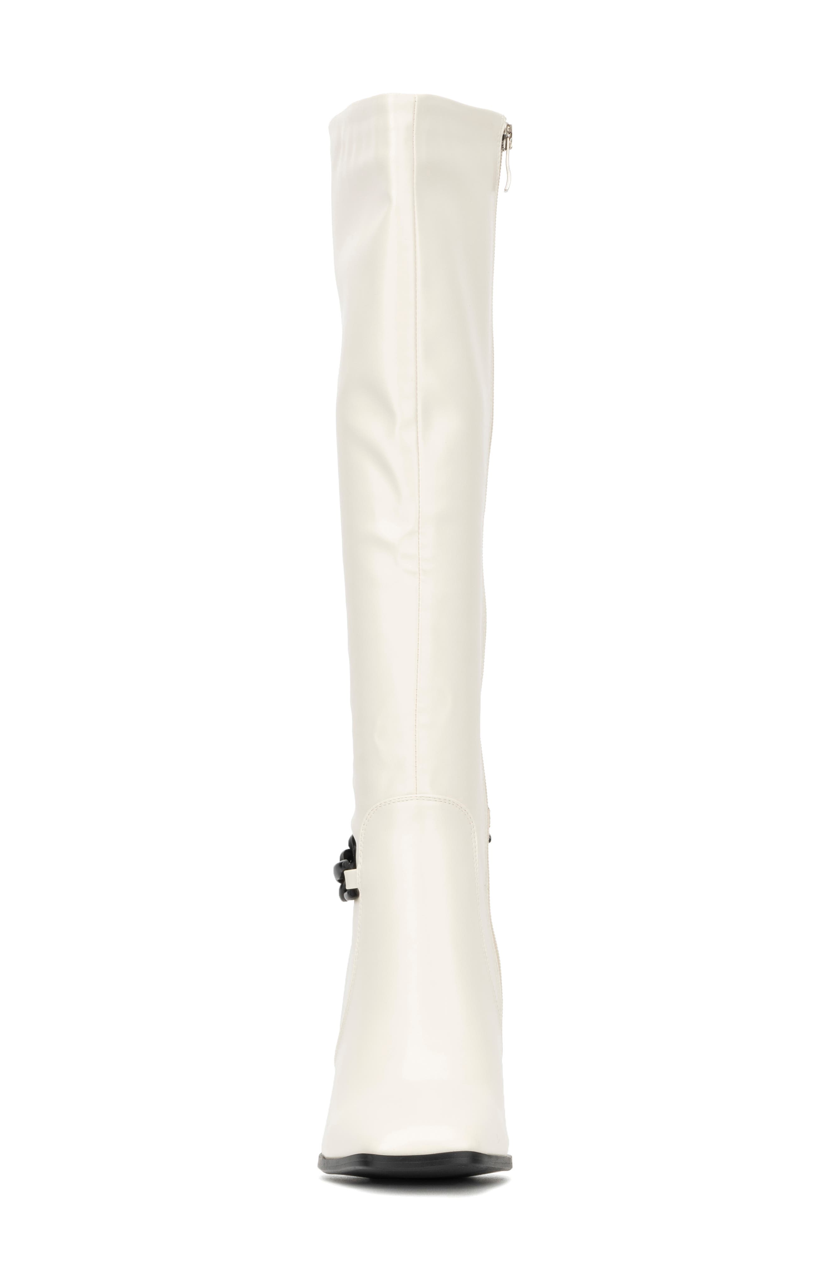TORGEIS Lauren Knee High Boot, Alternate, color, Off White