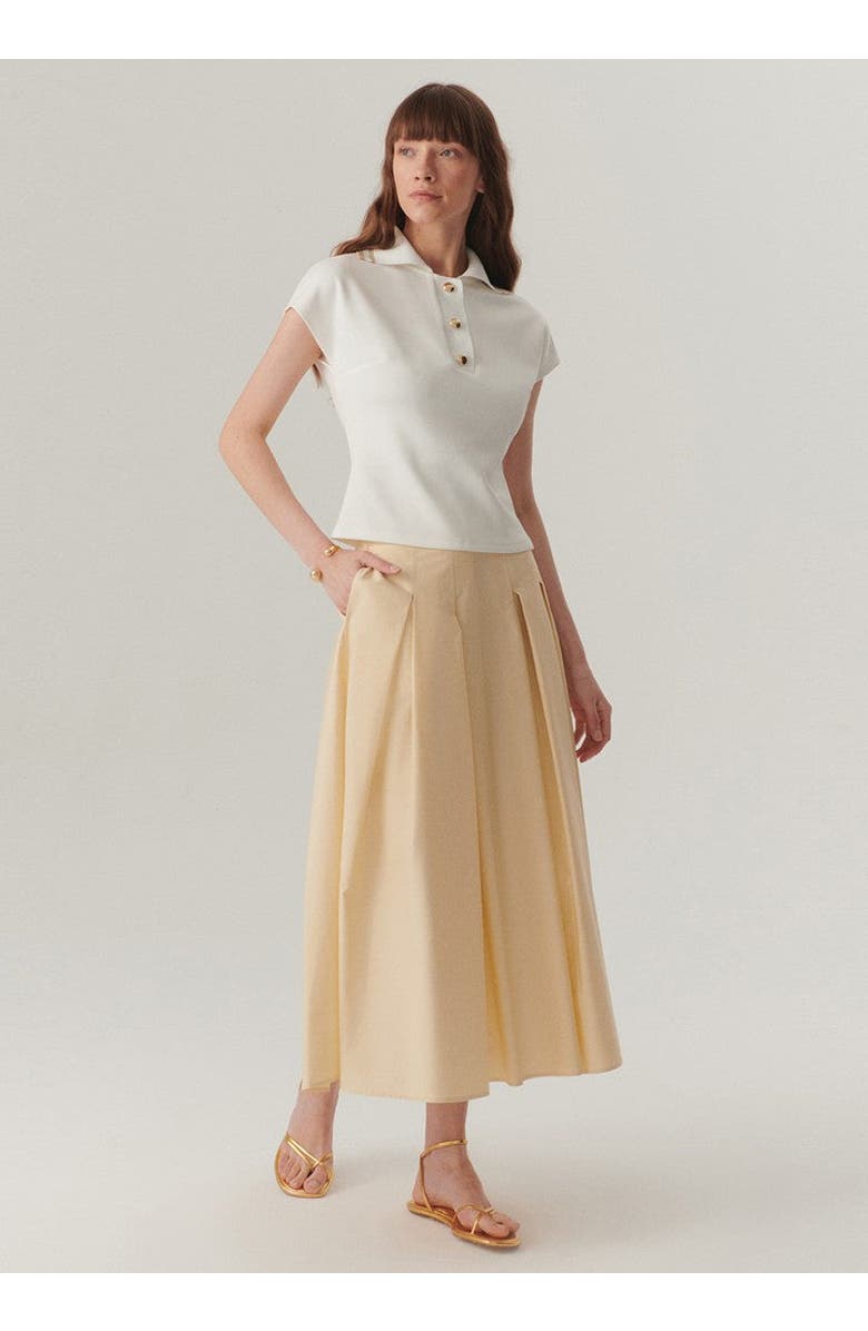 Exquise Juniper Minimalist Crystal Pocket Tee, Alternate, color, Ecru