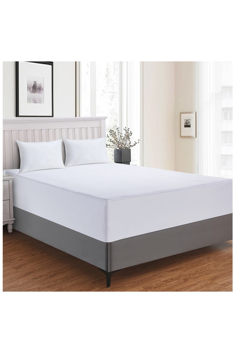 Claritin Allergen Barrier Mattress Cover, Alternate, color, WHITE