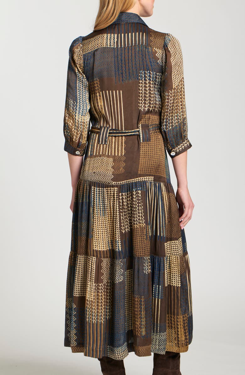 APNY Mixed Print Tiered Shirtdress, Alternate, color, 