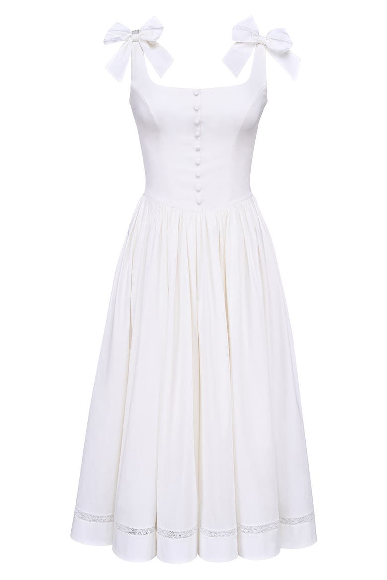 Lillia A-Line Dress, Alternate, color, WHITE