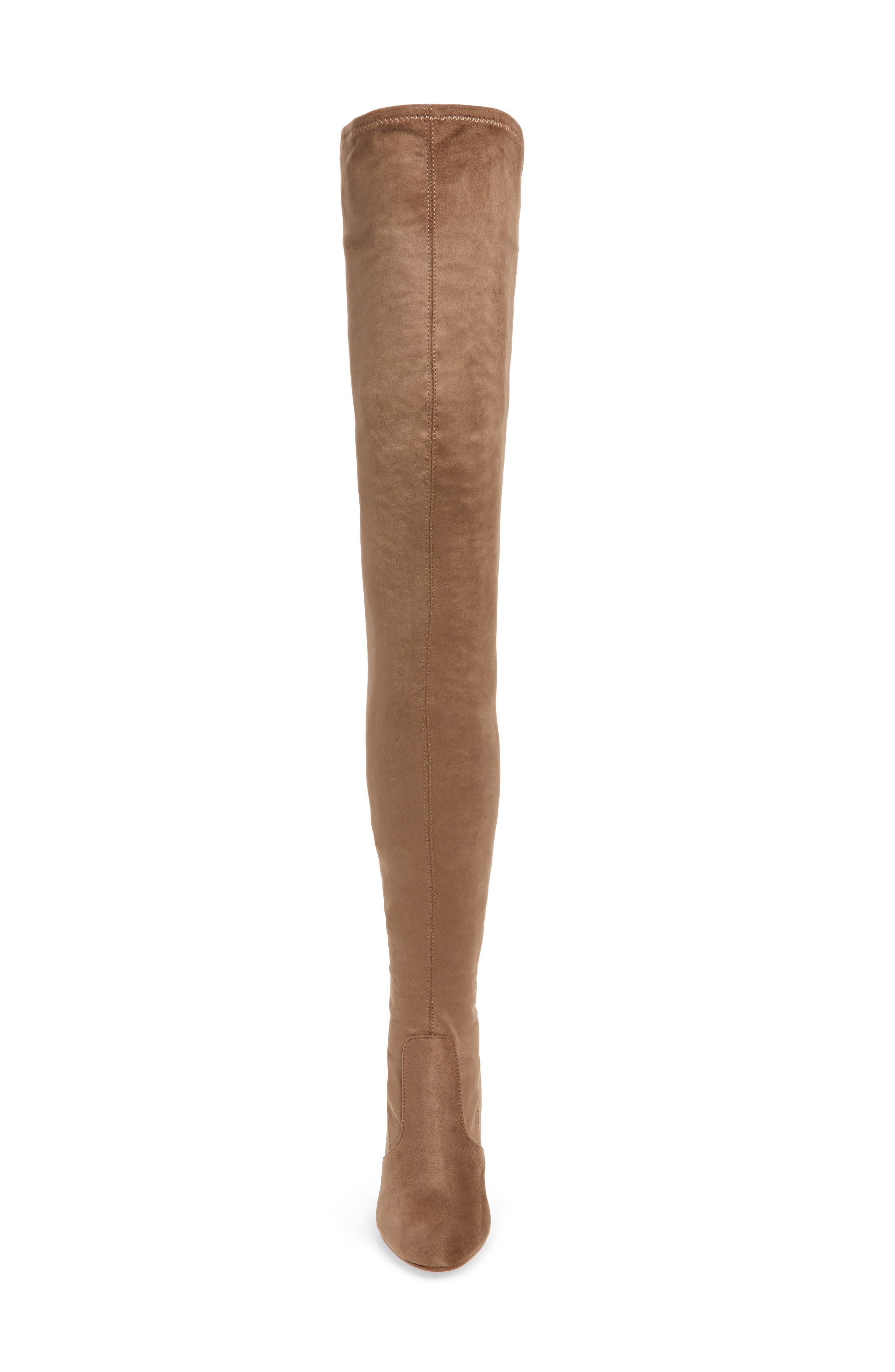 Ezra Thigh High Boot, Alternate, color, TAUPE