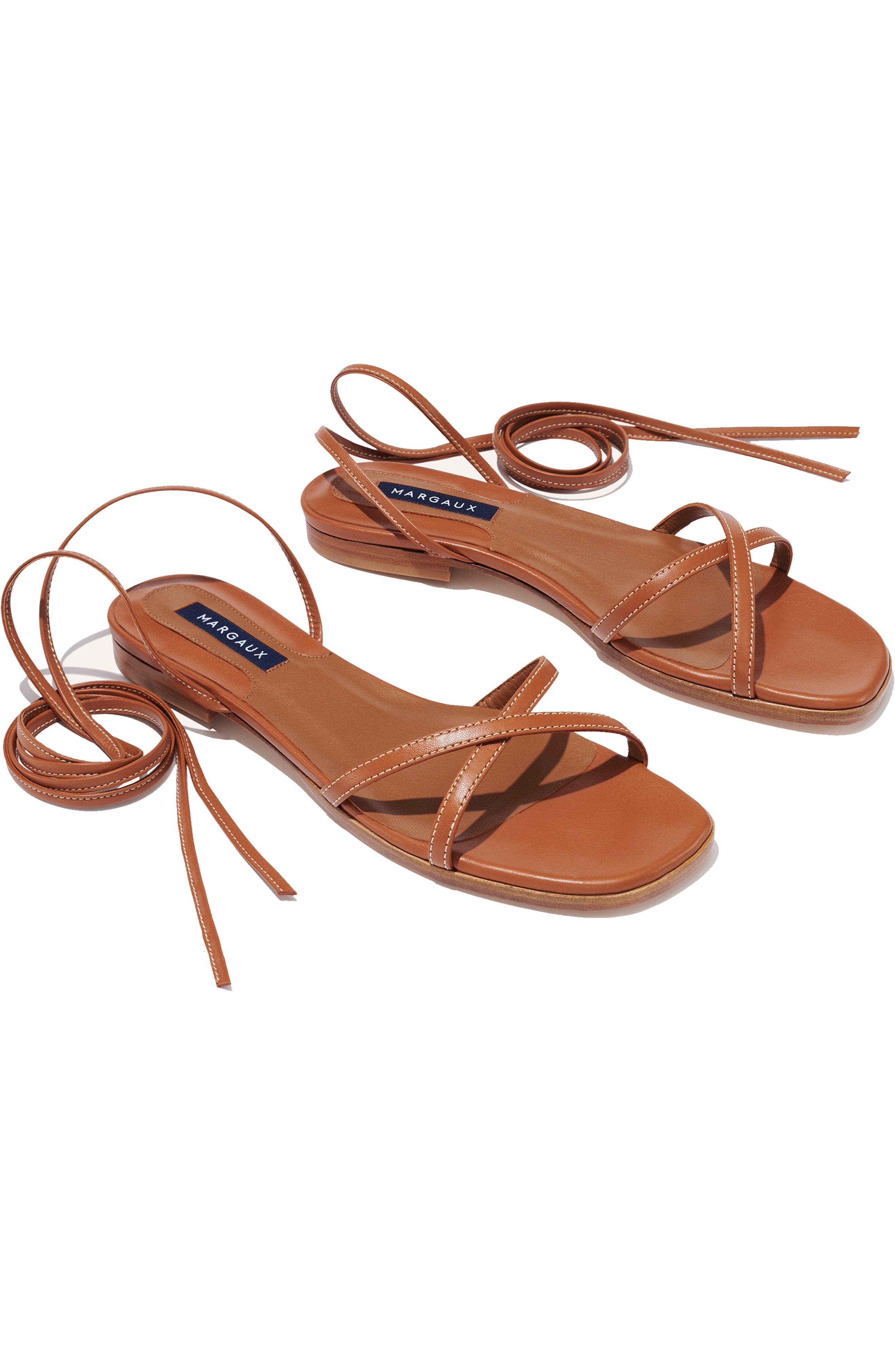 The Wrap Sandal, Alternate, color, Saddle