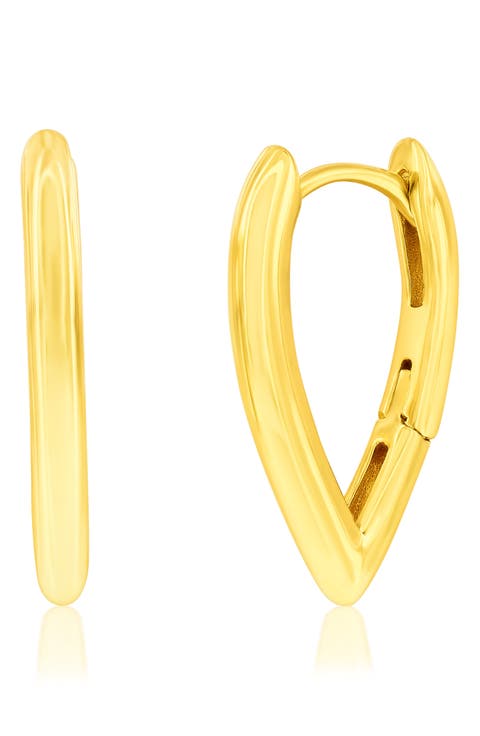 V Hoop Earrings