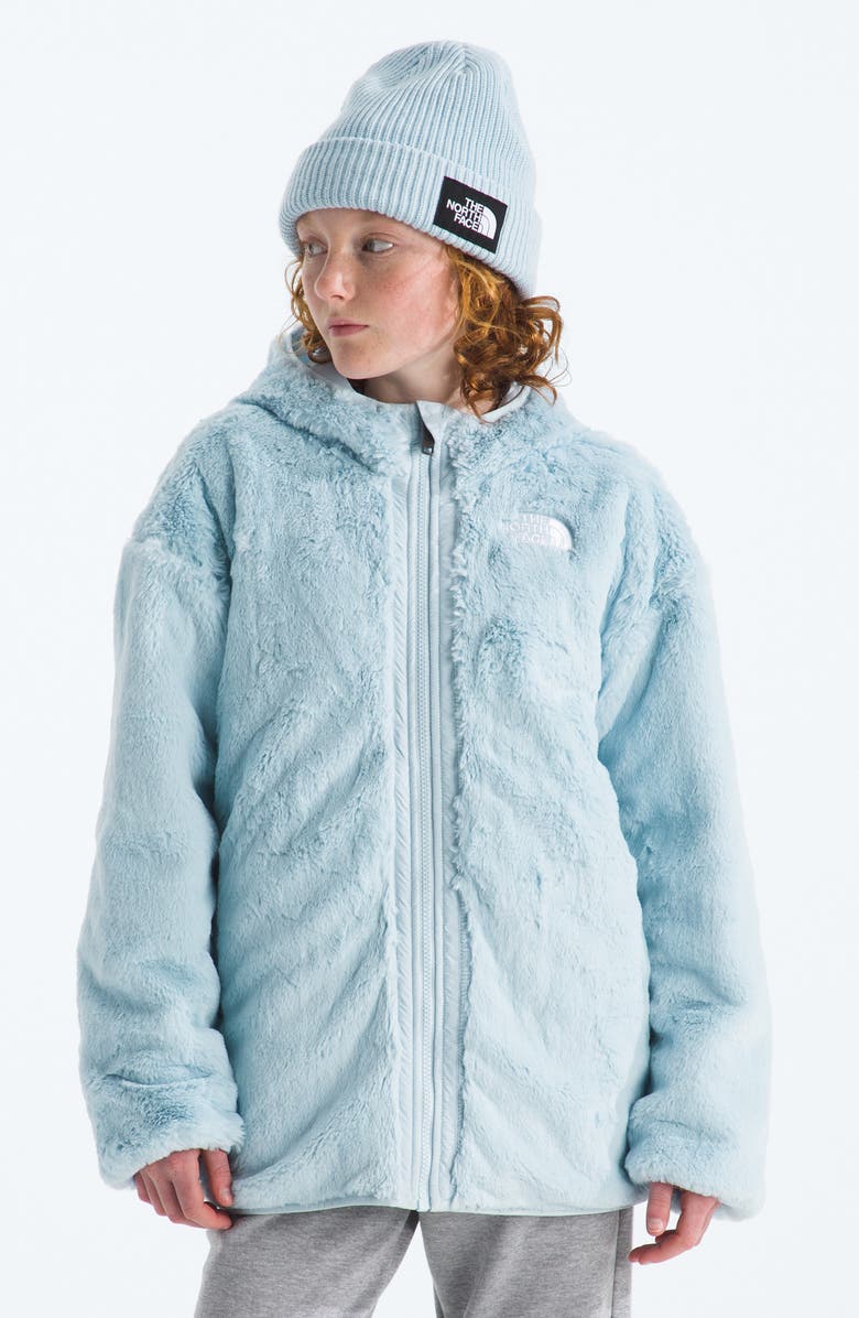 The North Face Kids' Shasta Water Repellent Reversible Hooded Jacket, Alternate, color, Polar Haze