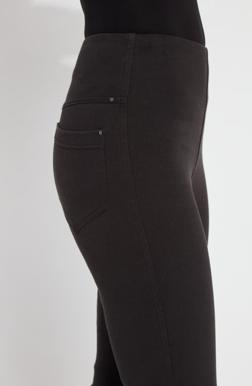 Lyssé High Rise Ankle Baby Bootcut Jeans In Black