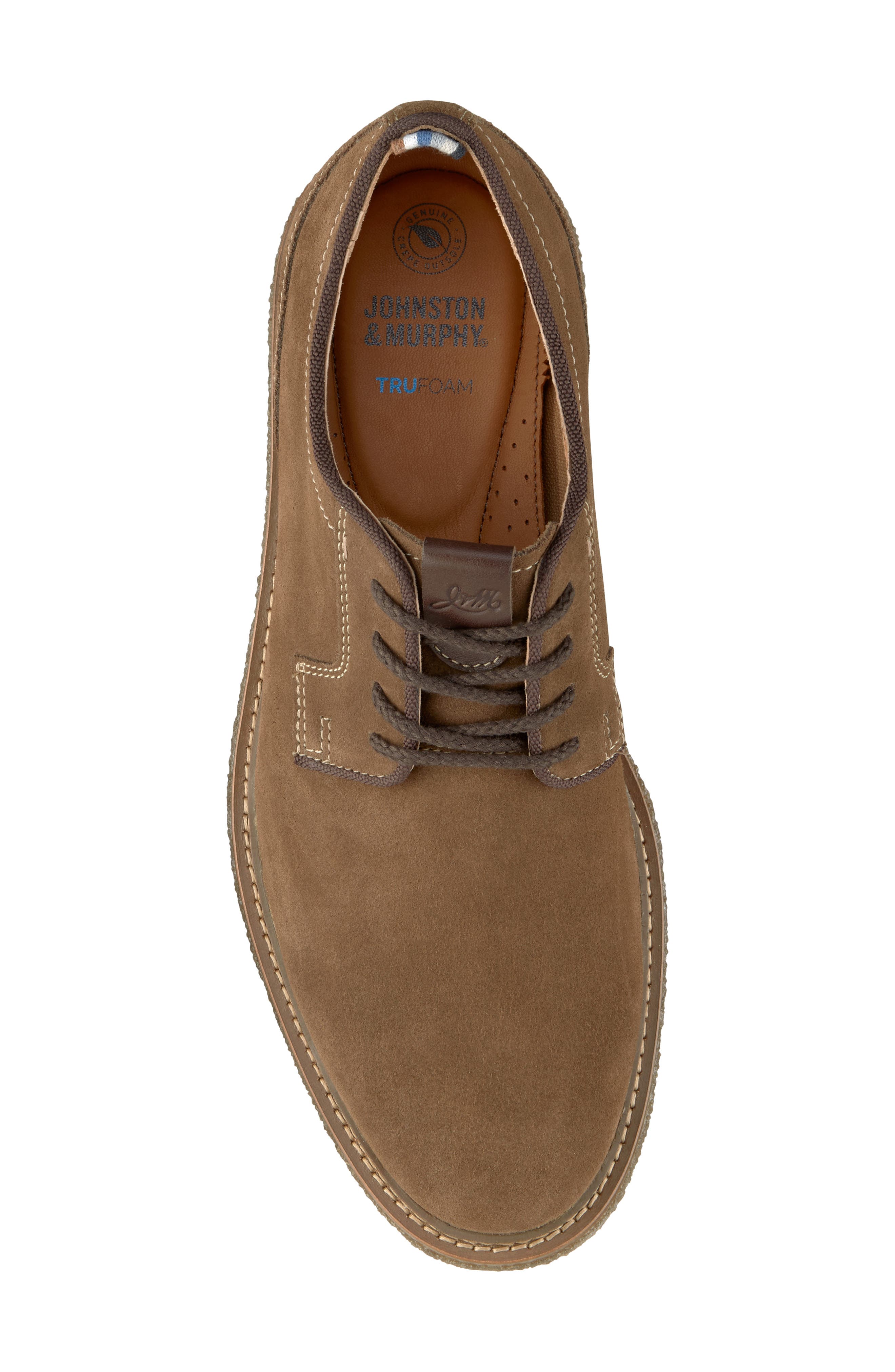 Clint Plain Toe Derby, Alternate, color, BROWN OILED SUEDE