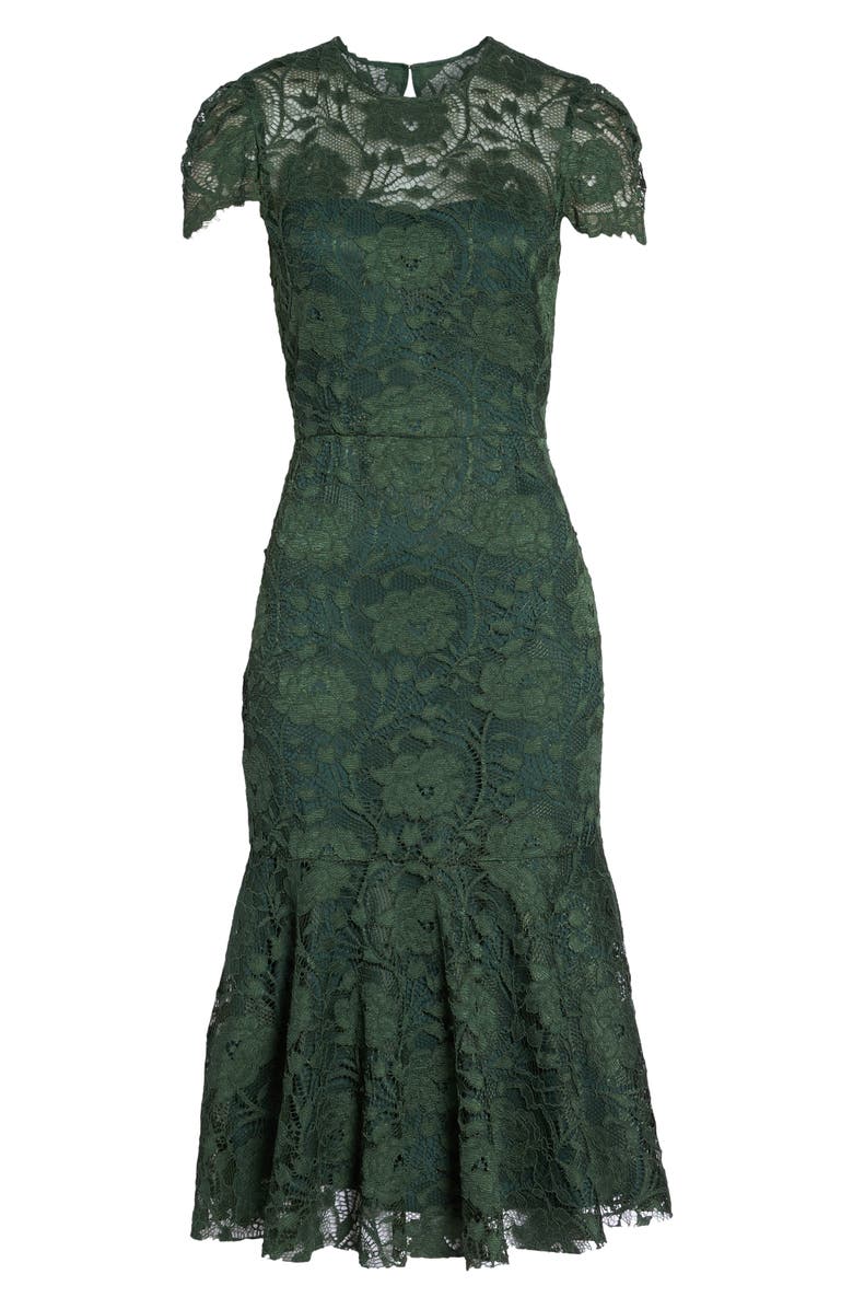 Gal Meets Glam Collection Eve Lace Midi Dress, Alternate, color, 