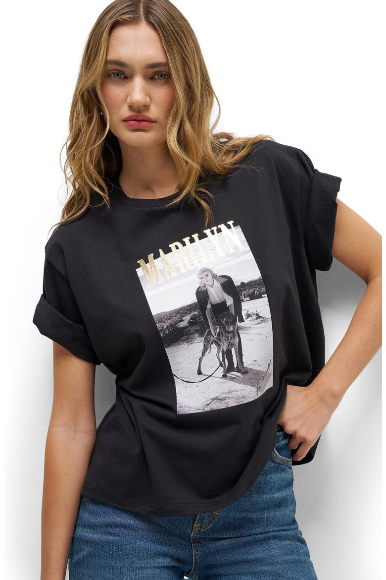 Marilyn Monroe Graphic T-Shirt, Alternate, color, BLACK BEAUTY