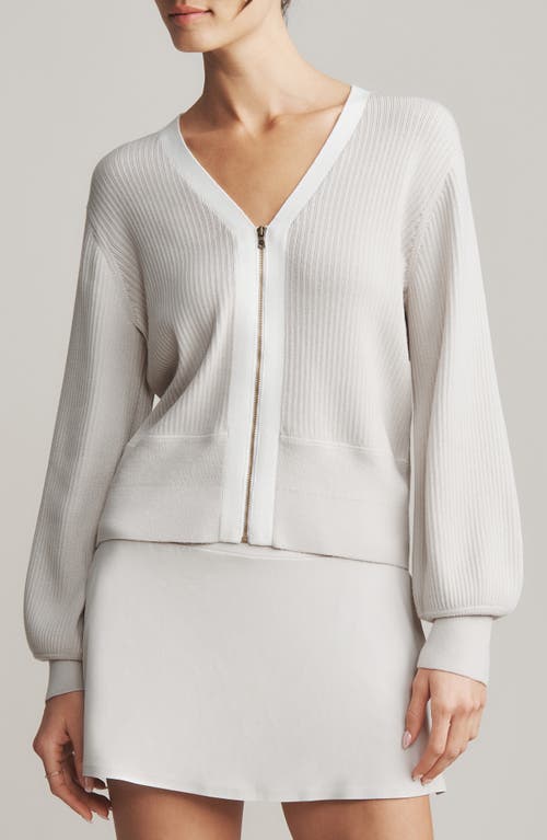 Rhone Pars Zip-up Cardigan In Neutral