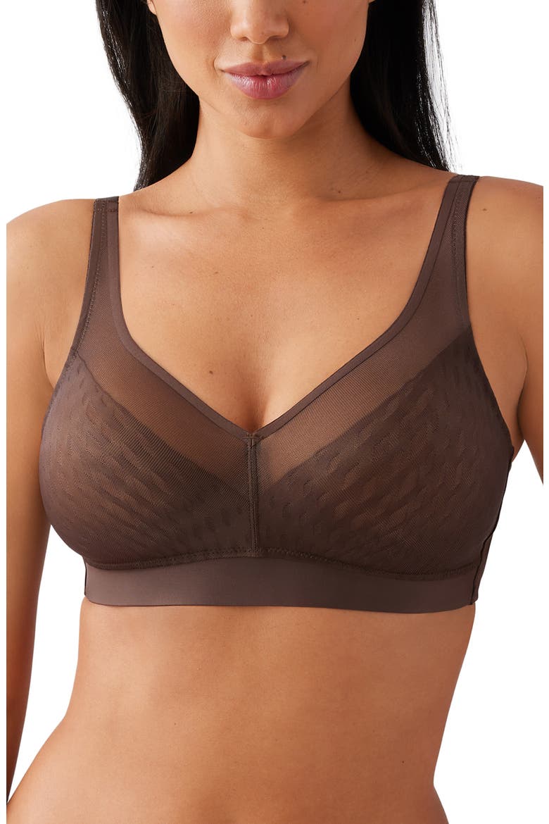 Elevated Allure Wireless Bra, Main, color, HOT FUDGE
