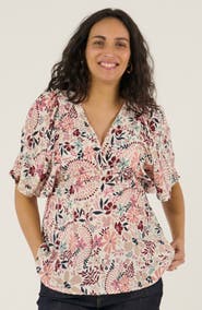 Cache Coeur Maternity and Nursing Butterfly Sleeve Blouse Bella