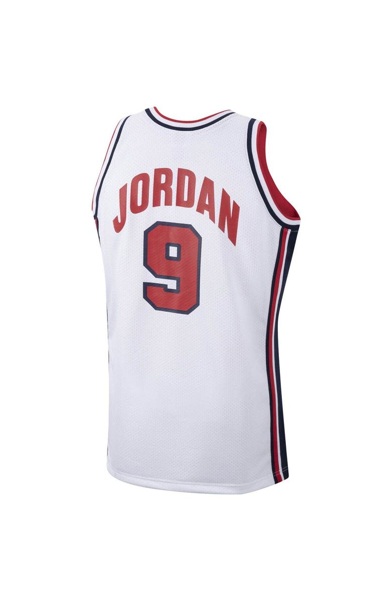 Mitchell & Ness Men's Mitchell & Ness Michael Jordan White USA Basketball 1992 Authentic Jersey, Alternate, color,