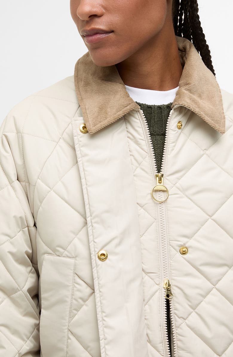 Barbour Aldburgh Quilted Jacket, Alternate, color, Oatmeal/Ancient Tart