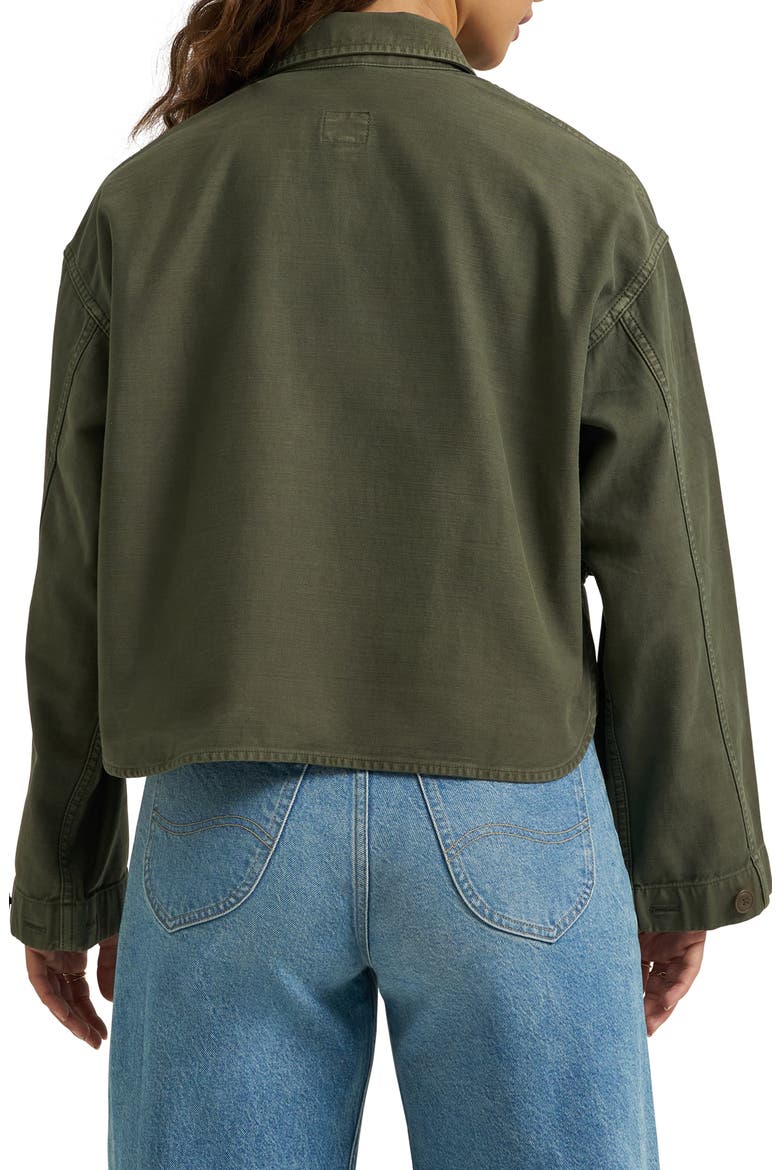 Utility Overshirt, Alternate, color, OAK MOSS