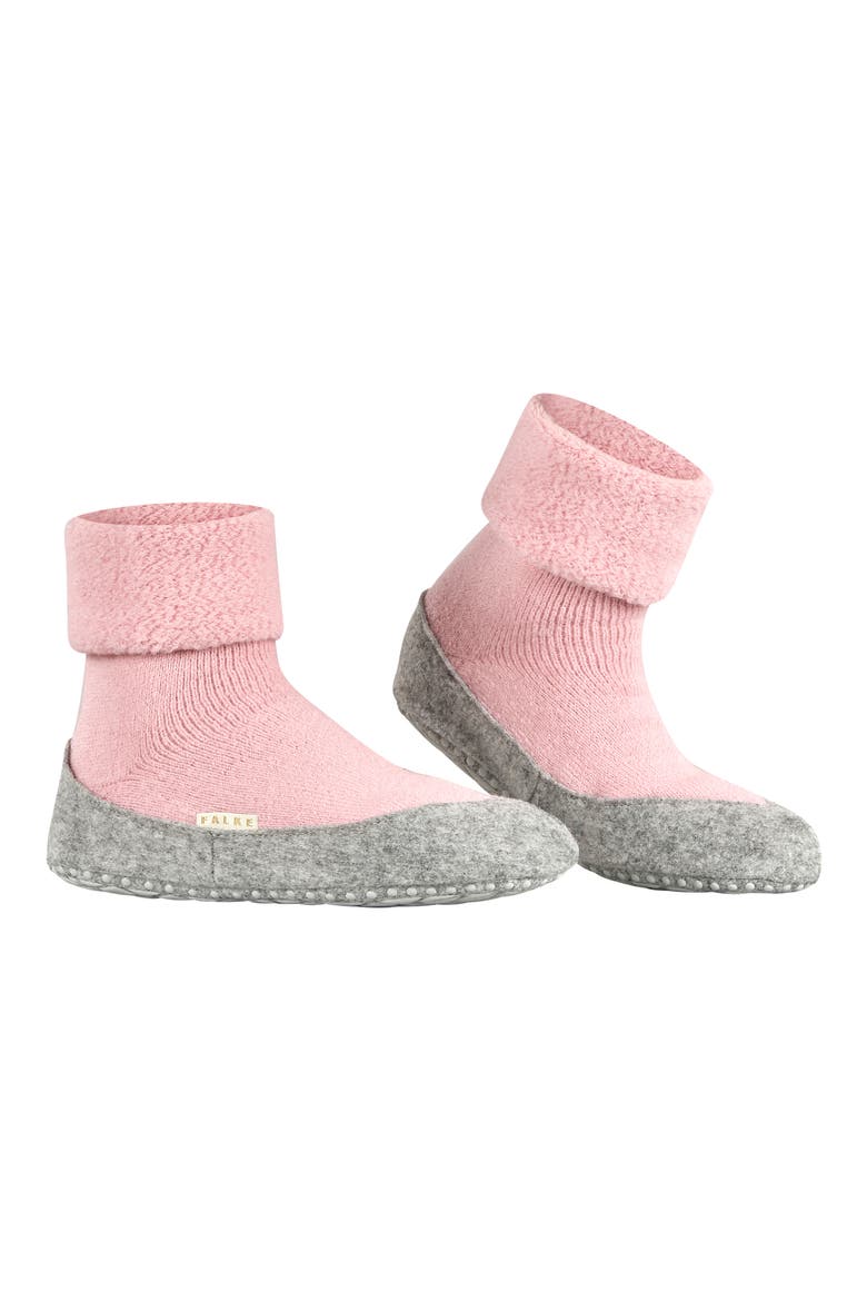 Cosy Stretch Wool Slipper Socks, Alternate, color, ALMOND BLOSSOM