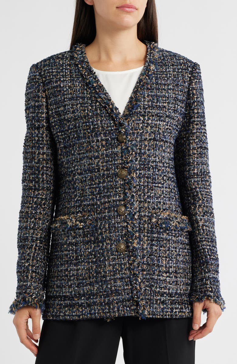KOBI HALPERIN Kaden Tweed Jacket, Alternate, color,