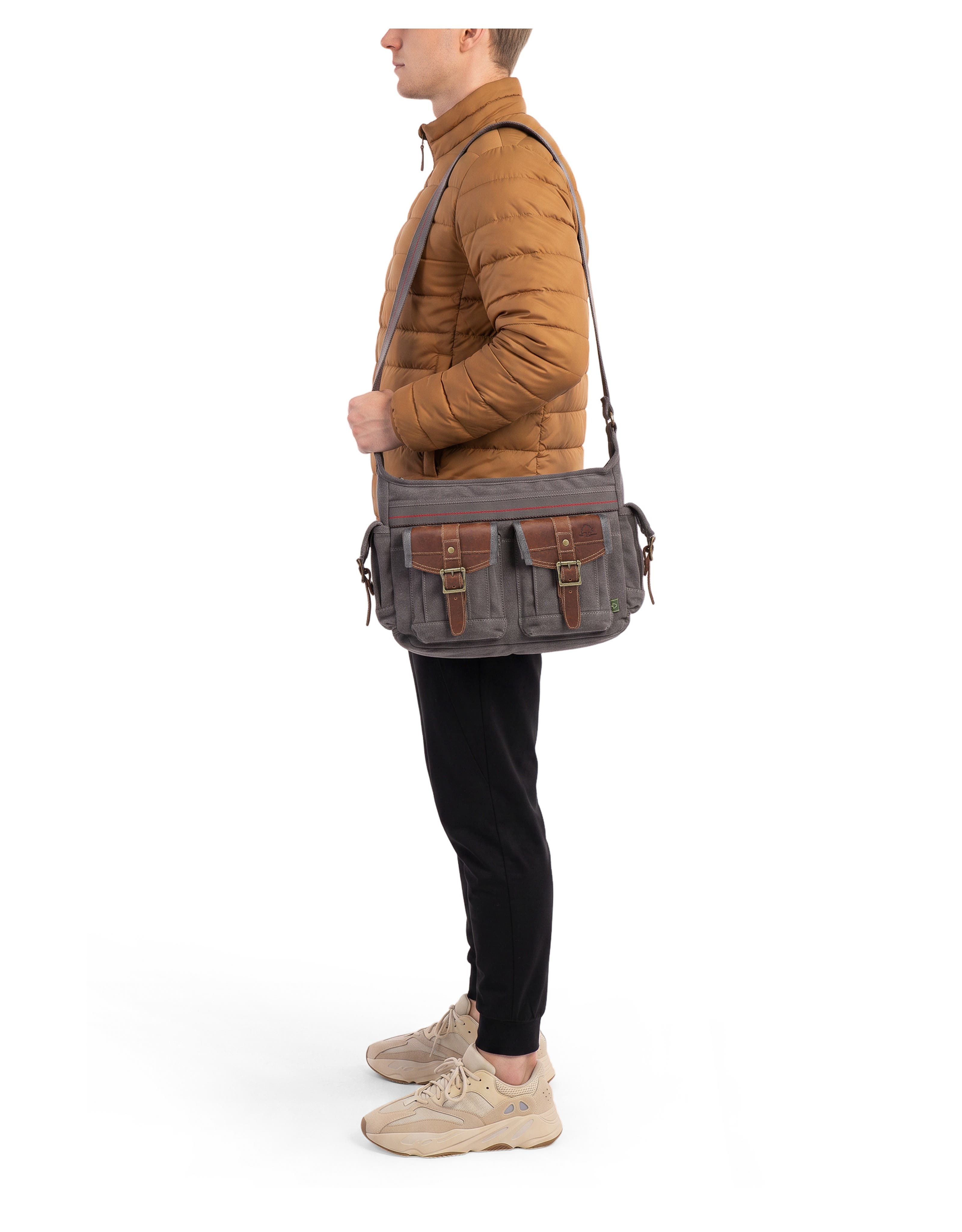 TSD Brand Turtle Ridge Canvas Pocket Messenger Bag | Nordstrom