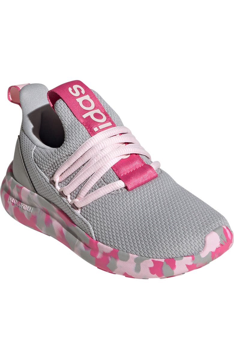 adidas Kids' Lite Racer Adapt 7.0 Slip-On Sneaker, Main, color, Magenta/ Grey/ Clear Pink