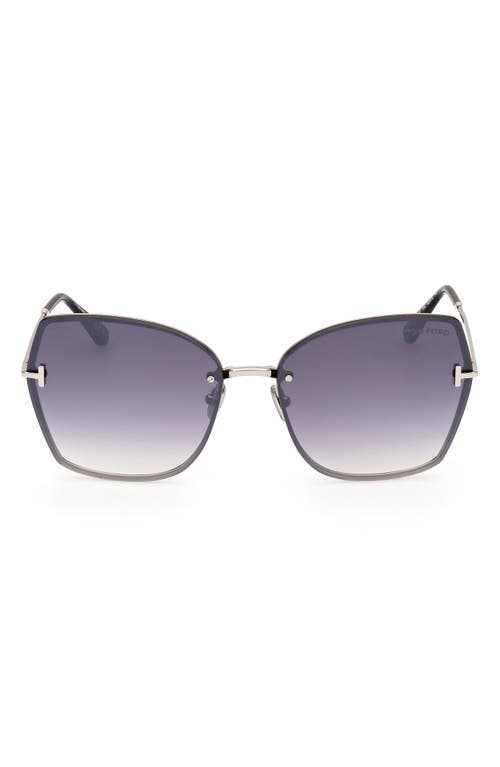 Tom Ford Nickie 62mm Oversize Gradient Butterfly Sunglasses In Multi