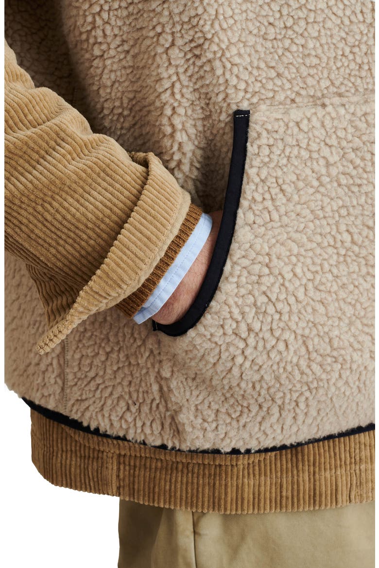 Reversible Fleece Vest, Alternate, color, NATURAL/ NAVY
