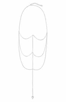 Sterling Forever Triple Layer Triangle Drop Y-Necklace